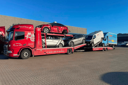 Autotransport af personbiler - MC Transport vognpark